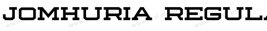 Jomhuria Regular字体转换